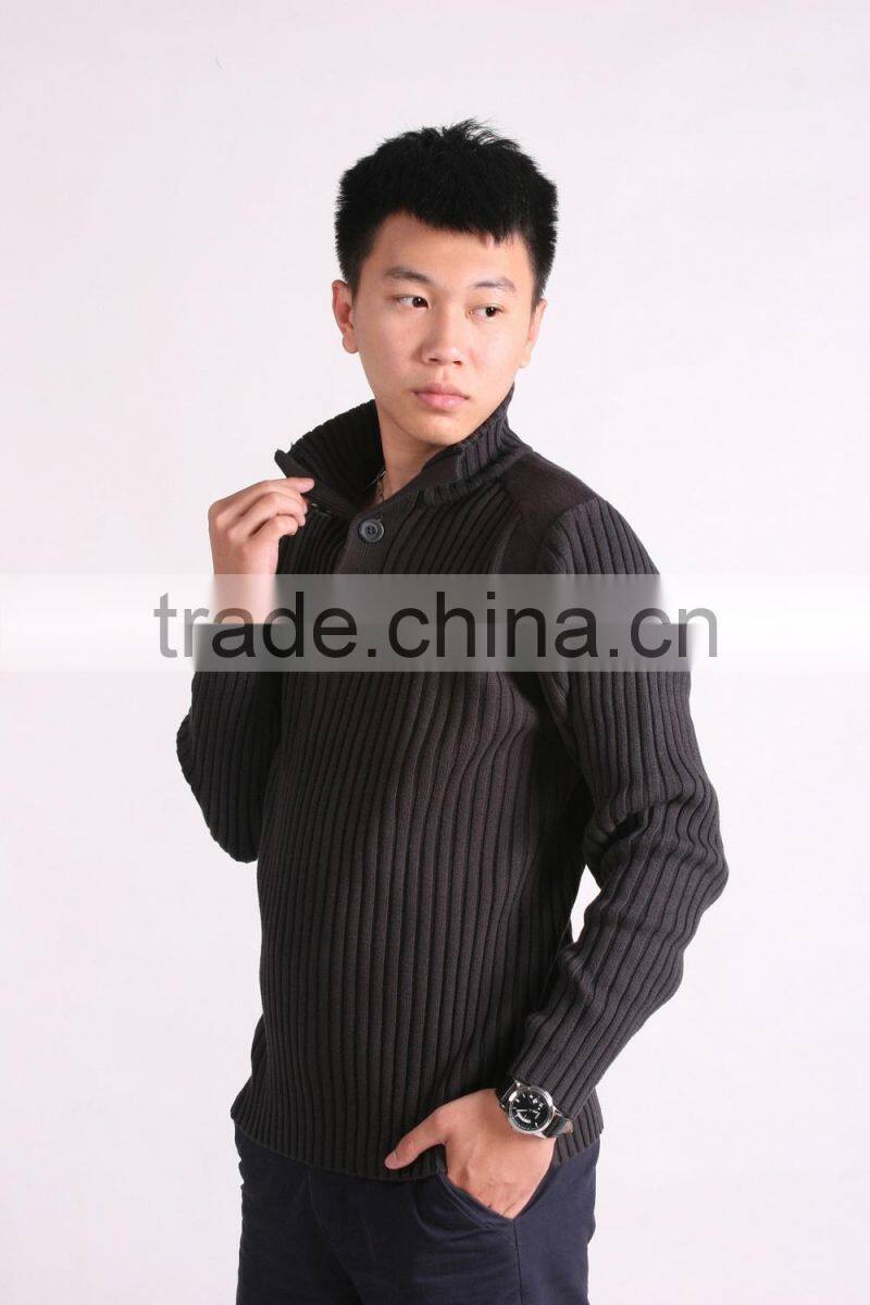 Fashion Men Heavy Knit Cardigan Sweaters
