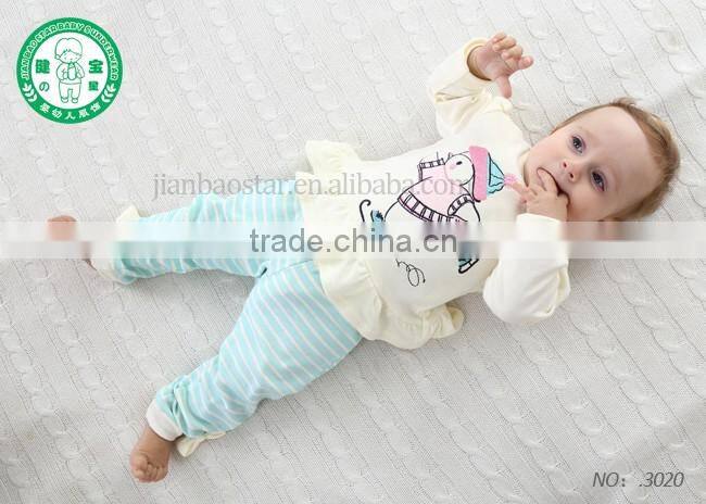 2017 new products Baby Boutique Clothing Sets 100% cotton good quality baby girls outfit