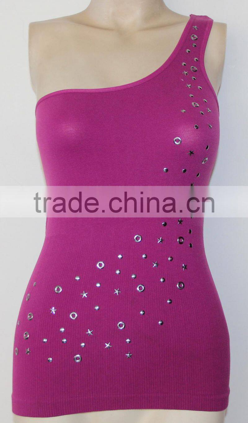 diamonds ironning seamless ladies fashion camisole top