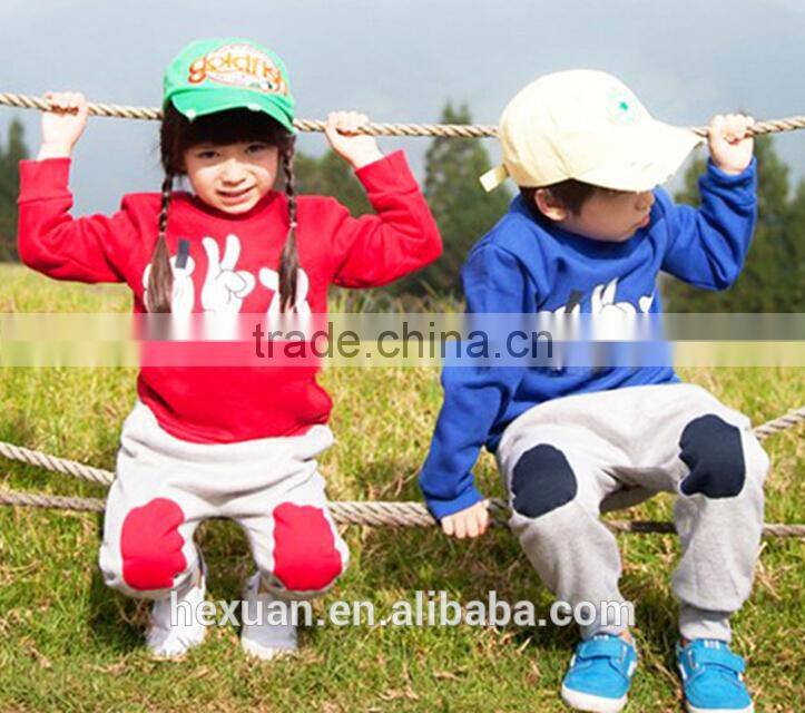 fashion children clothing set: hoodies+pants/Unisex sports clothing set