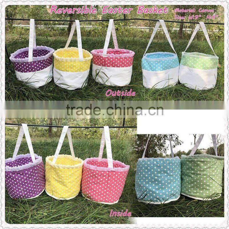 Wholesale Monogrammed Canvas Easter Bucket