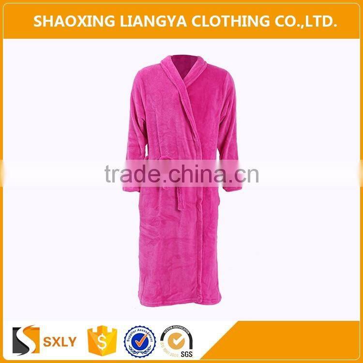 Soft Plain Fleece Hotel And Home Bathrobe Dropshipping Cloth Wholesale