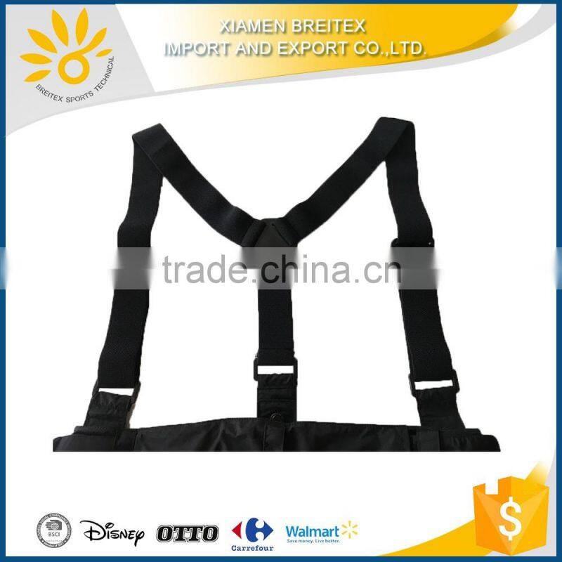 2017 wholesale high quality factory men winter bib ski/snow pants