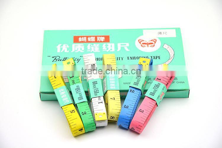 High Quality 1.3*150cm Colorful Brand Sewing Tailor Measuring Tape