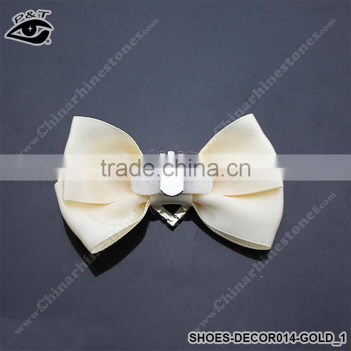 Bowknot Design Ornaments for Ladies Shoes Fabric Bow Accessories for Women Shoes