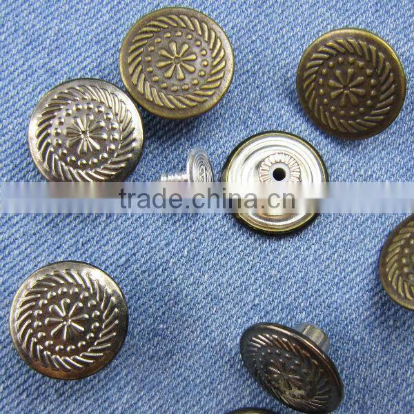 Polka dots jean button