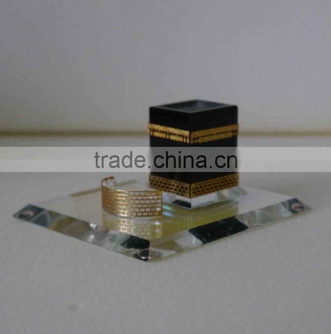 High QualityCrystal Kaaba Model With 24k Gold Plated For Islamic Crafts & Gifts