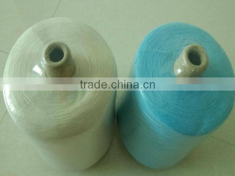 raw white/color spun polyester knitting yarn 10-40s manufacturer/supplier