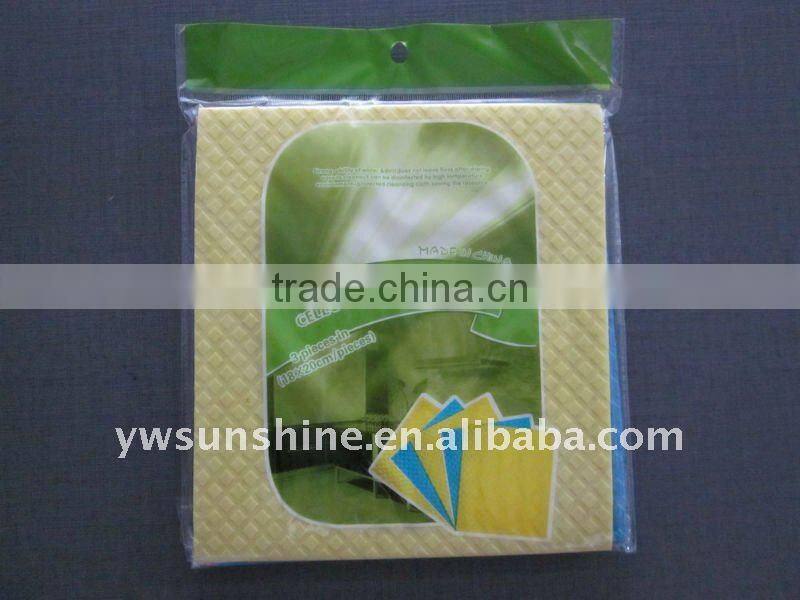 Ultra-soft and quick dry cellulose sponge floor,bathroom,kitchen,furniture,glass,desk-top cleaning cloth 100% wood-pulp