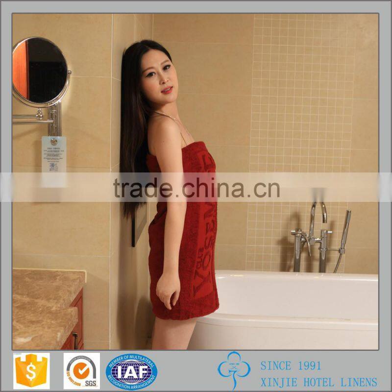 Wholesale Solid jacquard Terry 100% cotton hotell towel for hair salon