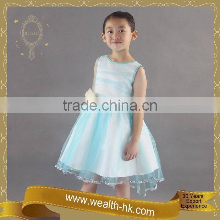 Aqua Cocktail New Year kids Girls Summer Dress