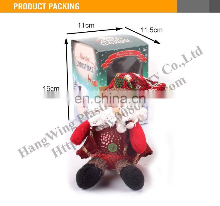 High Quality BO 8 Inch Sitting Singing Santa/Snowman (Battery Included)