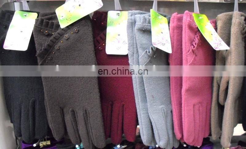 Trendy Ladies Stylish Bow Winter Cute Wool Gloves