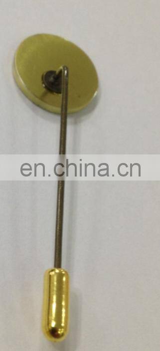 no enamel colors embossed die struck lapel pin with crystals
