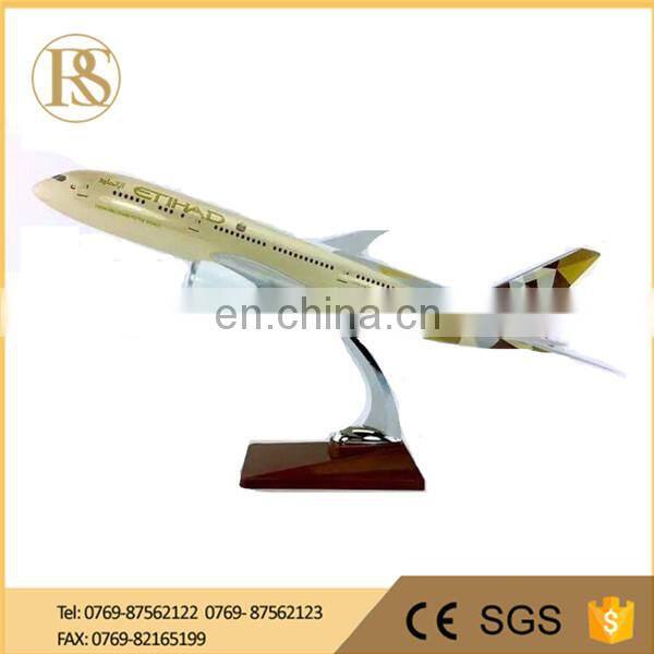 43CM Resin B787-8 Passenger Glider Cargo plane Model With Printing Client's Logo