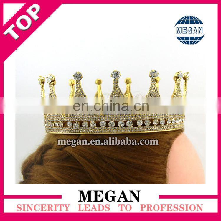 Cheap full circle rhinestone pageant princess crown