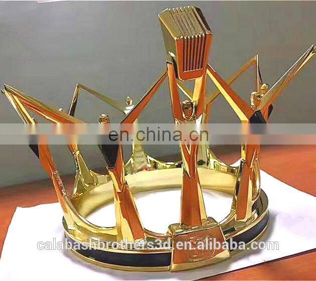 Small MOQ Custom Gold Silver Cups 3D Printing Award Trophy Cup