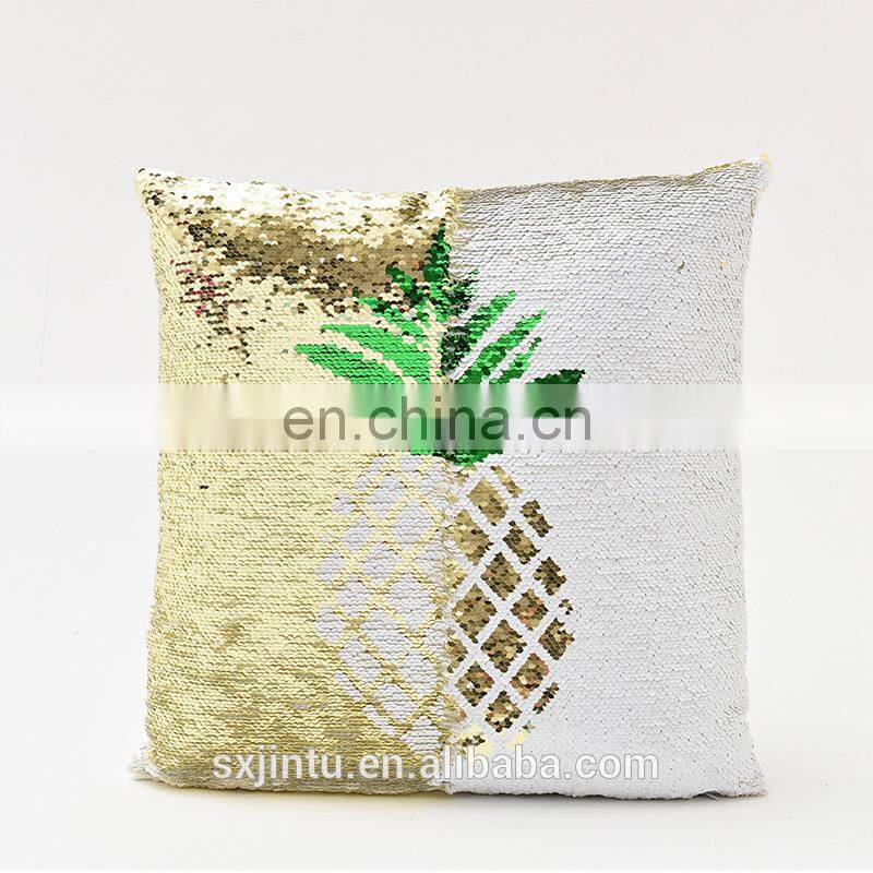 Reversible DIY pattern sequins sublimation Pillow case cover