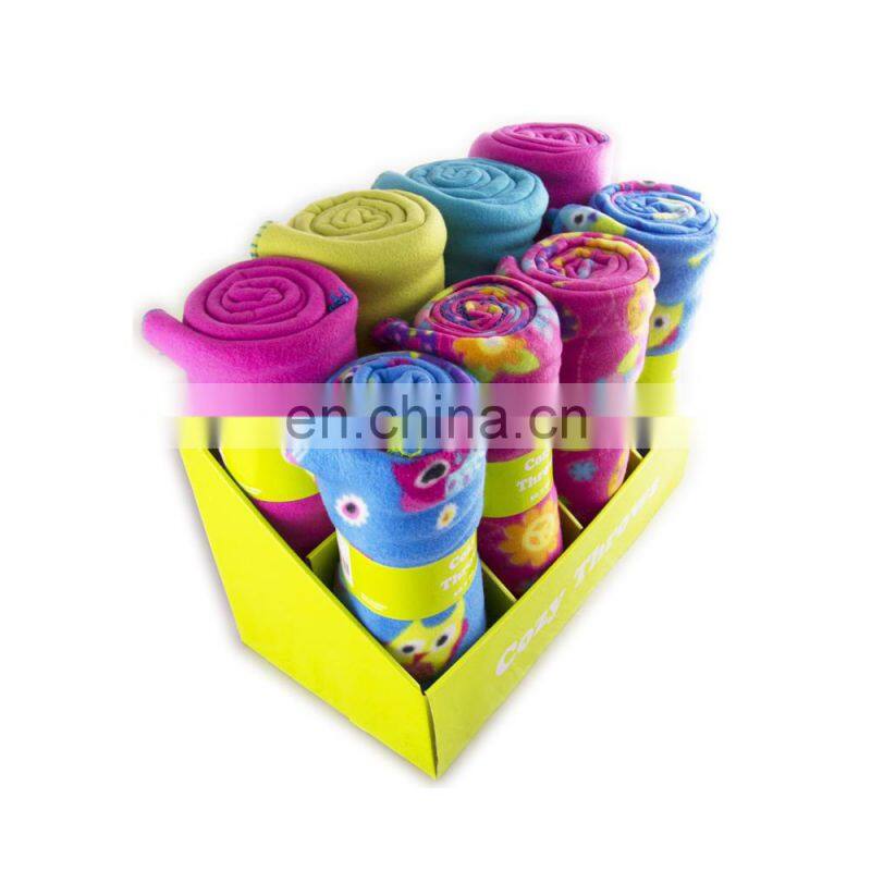 Factory Manufactured Polyester Polar Fleece Blanket
