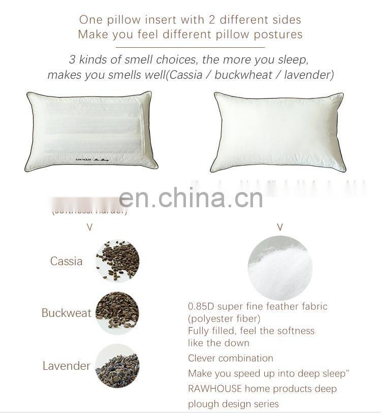 RAWHOUSE home hotel use Cassia buckwheat lavender pillow insert