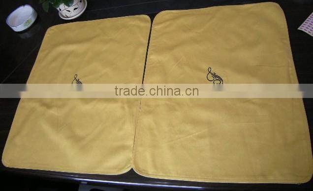 100% cotton double layers hotel buffet place mat embroidered logo dining table mat tray mat