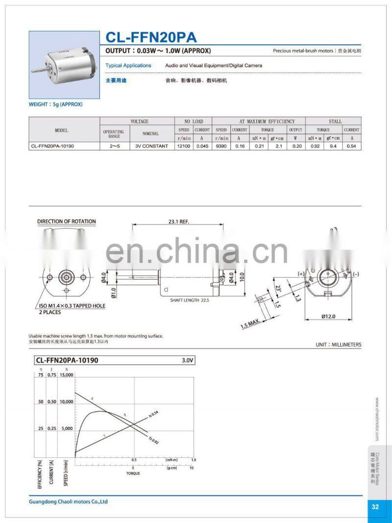 wide speed regulating range mini power generator 12v CL-FFN20PA for various kinds of household appliances