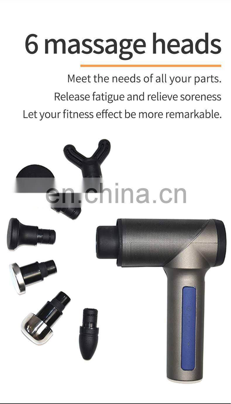 Rechargeable Battery Deep Muscle Tissue Sports Vibration Electric Fascia Massage Gun
