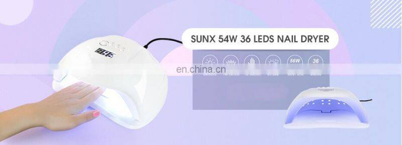 75W UV LED Nail Lamp Dryer Curing Lamp for Gel Polish with 36 Dual Light Source LEDs