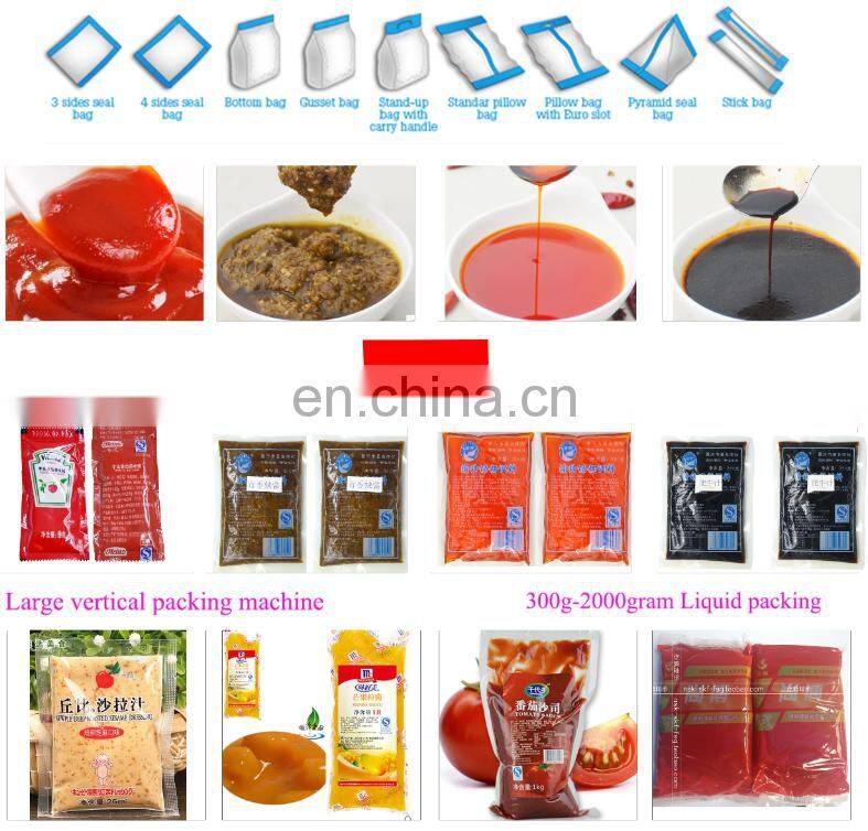 Automatic sachet packaging machine for sauce/ cream/ water/ shampoo