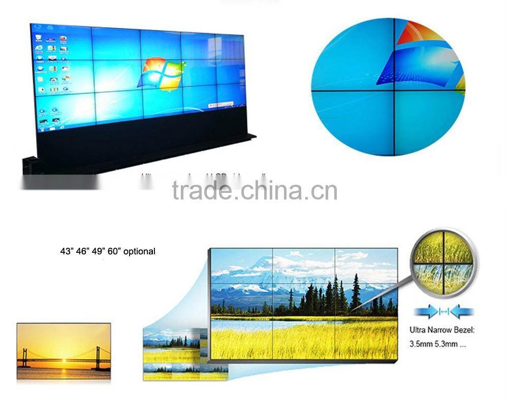 47 vertical lcd splicing video wall display