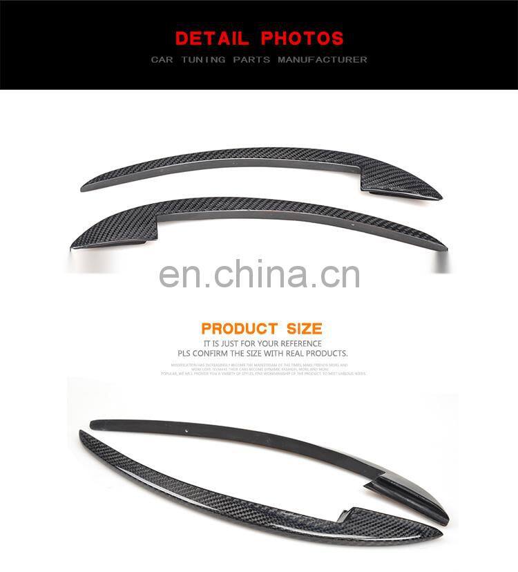 Carbon Fiber Front Canard Bumper Swim Fins for Ferrari 458 Base Coupe 2-Door 11-13