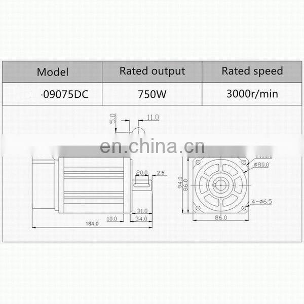Shenzhen Guanhong high quality and durable 750W AC servo motor 220V