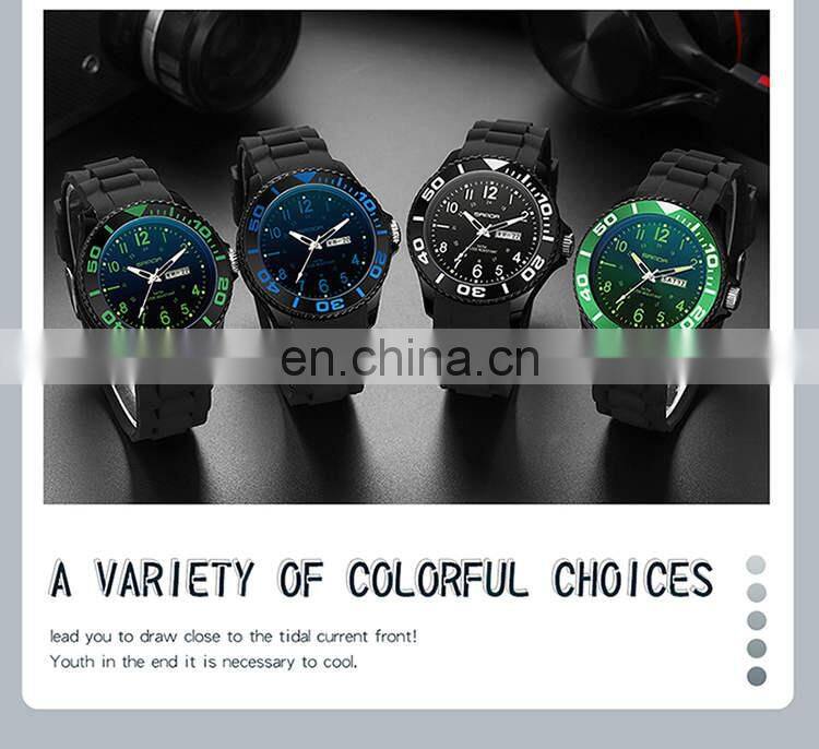 SANDA 6051 Fashion Men Quartz Watch Business Wristwatch Outdoor Sport Watch Man Waterproof