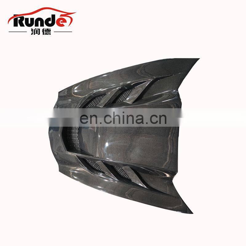 Runde Car Modification Brilliant Quality New Carbon Fiber Bonnet Engine Hood For Corette C7