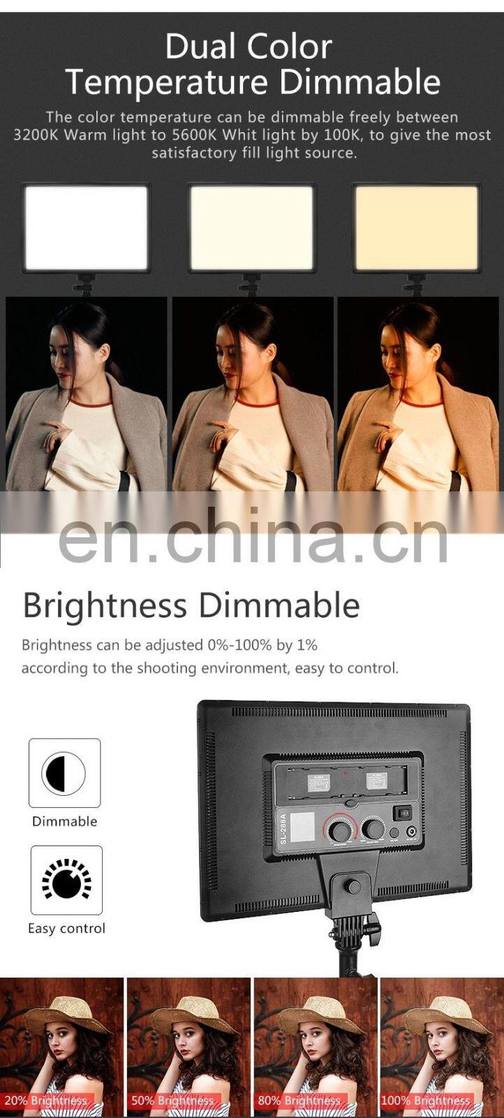 Dimmable Photography Light for Camera Led Studio Video Light