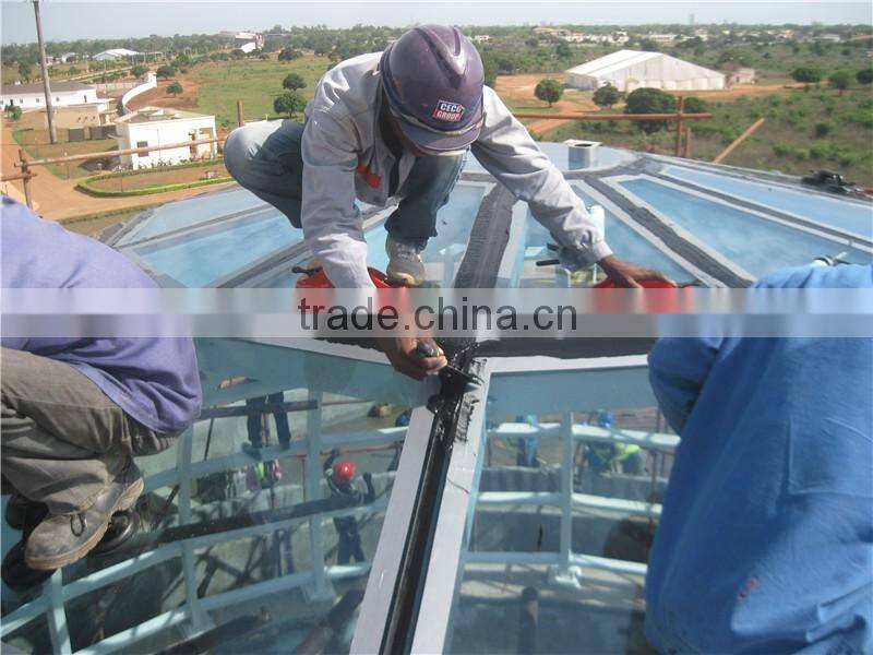 Low cost prefab steel glass dome