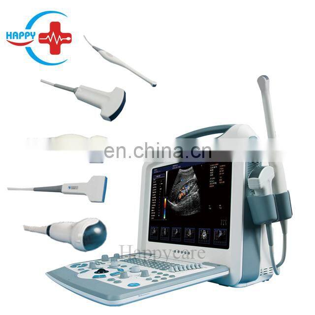 HC-A013 Medical 15 inch LCD color Doppler 2D ultrasound machine Laptop ultrasound scanner with linear probe