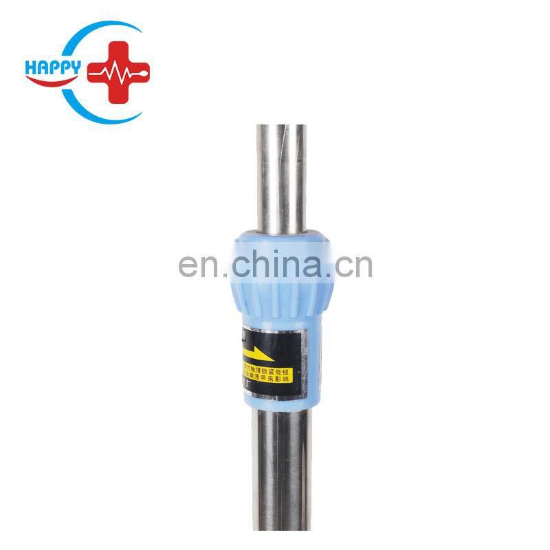 HC-M094 Hot sale Stainless Stand medical hospital IV pole stand infusion pole can adjust height