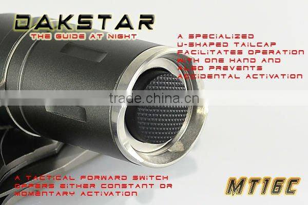 DAKSTAR MT16C XML T6 1015LM 18650 Tactical superbright Military CREE LED Flashlight