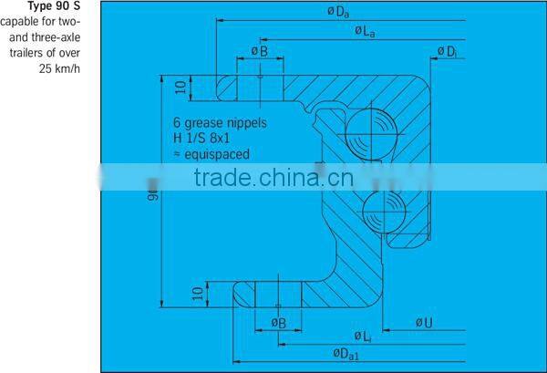 370.20.1004.030 Type 90 S/1200.12 slew bearing