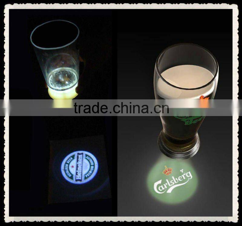 decorative wedding columns LED flashing beer cups,hot logo projector laser led light cup,flashing beer cup