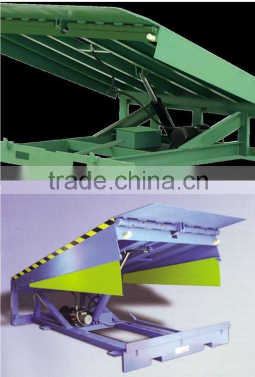 0.5~1.6m, 10 ton stationary adjustable hydraulic used loading trailer utility trailer dock ramp on sale DCQG-10