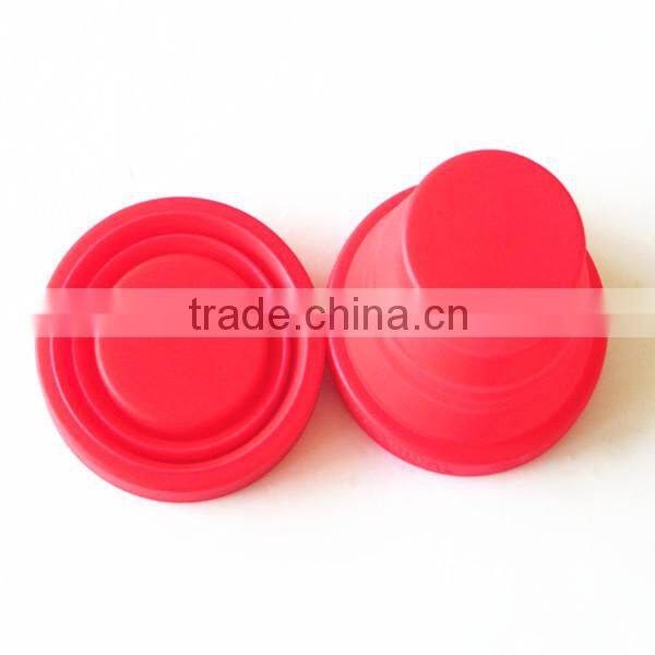 new design folded silicone rubber drinking cup customized