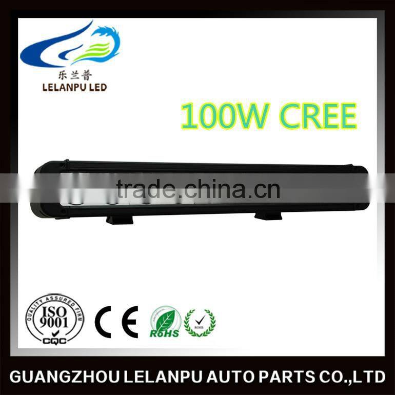 Auto parts hot selling accessories combo beam led offroad light bar single row led light bar 100w 17.4inch
