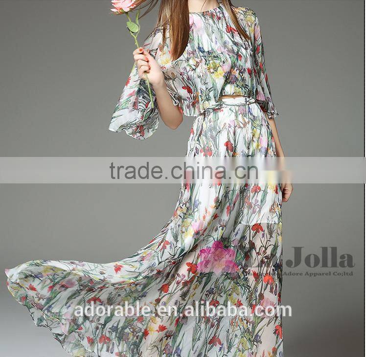 2016 top quality wholesale chiffon maxi dresses ,girl party evening dress