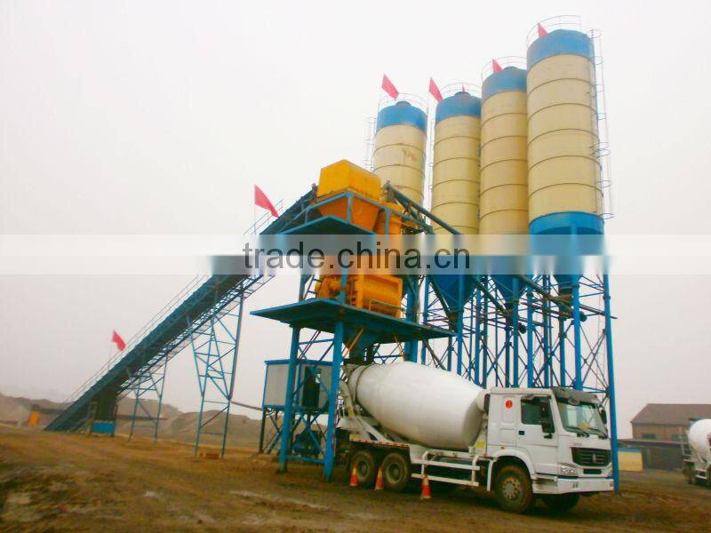 High Efficiency HZS60 Model concrete batching plant for sale