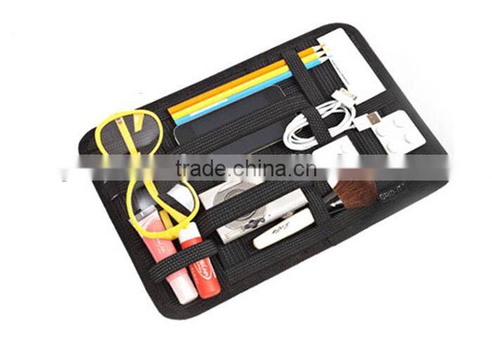 Elastic digital accessories organizer storage bag