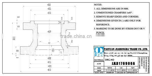 12x10"300NB Body adapter Free Forging