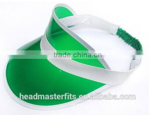 Wholesale cheap sunshade uv protection plastic clear pvc sun visor cap