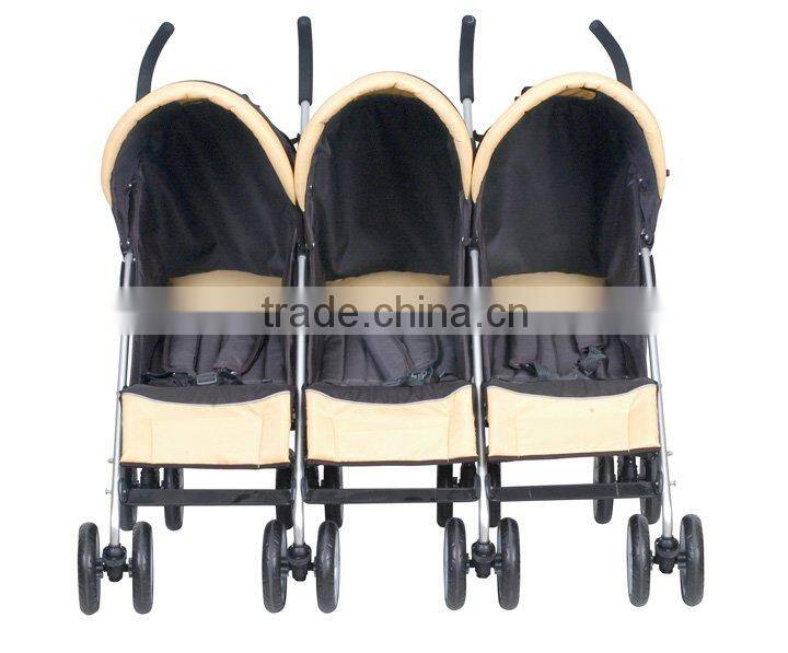 #3018T three seats popular cheap Triplets pram baby stroller